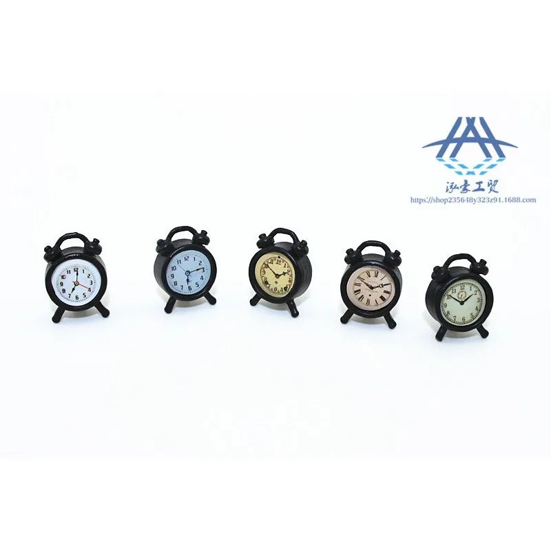 1:12 Simulatie Miniatuur Wekker Poppenhuis Accessoires Miniatuur Voedsel Speelgoed Model Scène Creatief Poppenhuis Handgemaakt Speelgoed