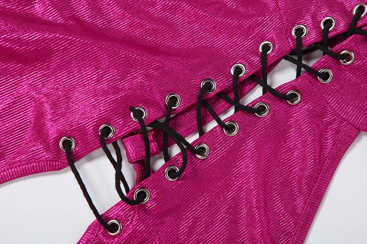 Weird Puss Fashion Leuchtendes Seidenkleid für Damen, sexy Rollkragen, geraffter Rücken, rückenfrei, ärmellos, Abendparty, elegant, figurbetont – Detail 7