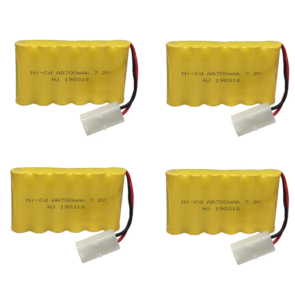 7.2V 700mAh Ni-Cd battery group Remote Control toy electric lighting security facilities 6*AA battery for RC Toys Cars Gun Ship