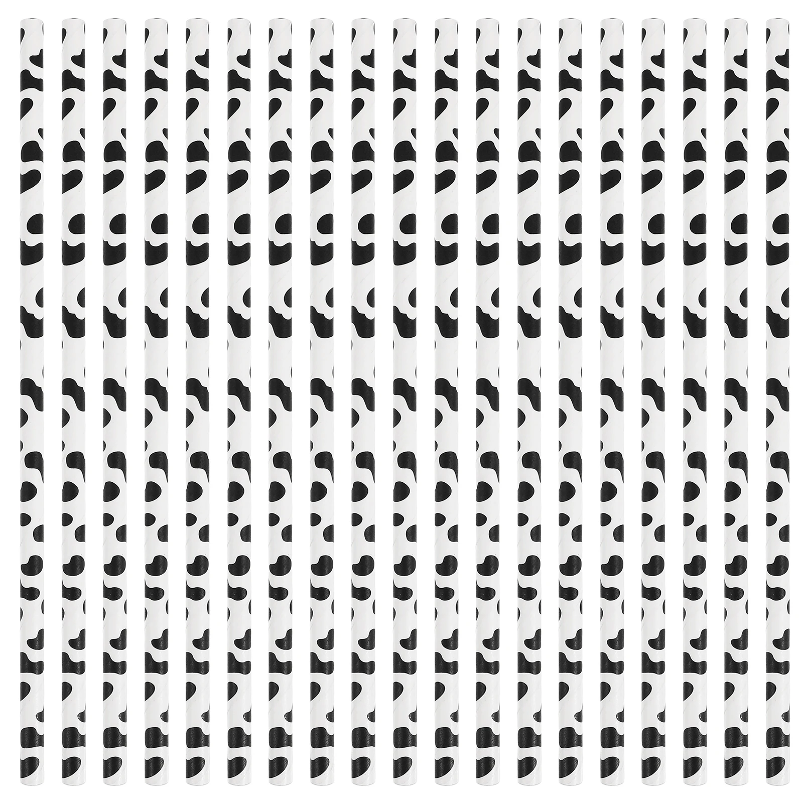 

60pcs Straws Biodegradable Paper Party Decorations Farm Birthday Animal Theme Supplies Kitchen Bar for Weddings