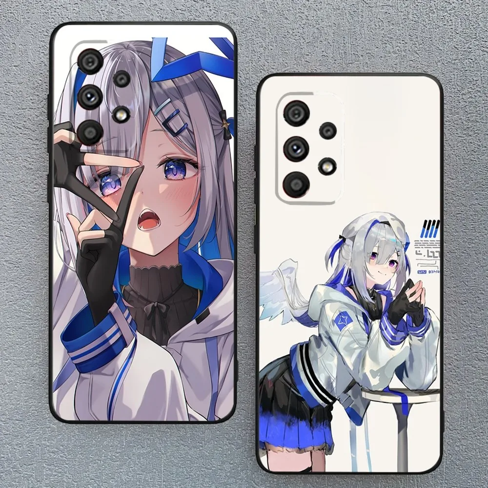 Amane Kanata Phone Case For Samsung Galaxy A13,A21s,A22,A31,A32,A52,A53,A71,A80,A91 Soft Black Phone Cover