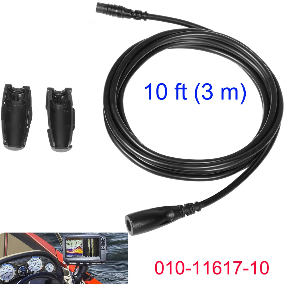 

010-11617-10 Cable for Garmin Echo echoMAP CHIRP Transducer Extension Cable for Garmin echoMAP Plus Marine Boat GPS Accessories