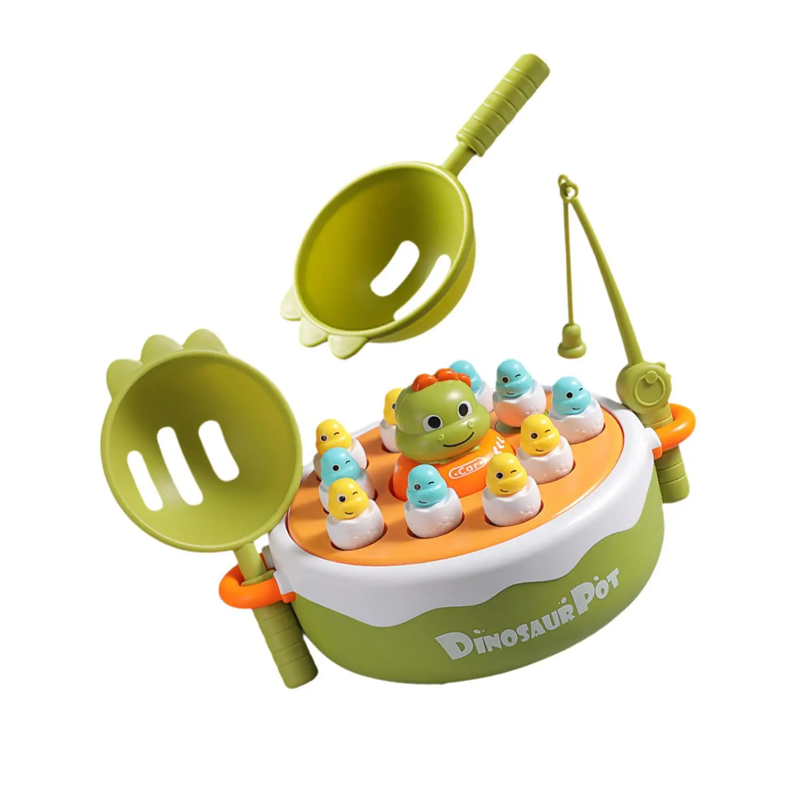 Turntable Rotating Music Dino Car Developmental Toys Dinosaur Operation Game for Toddlers Kids Age 2 3 4 5 6 Birthday Gifts