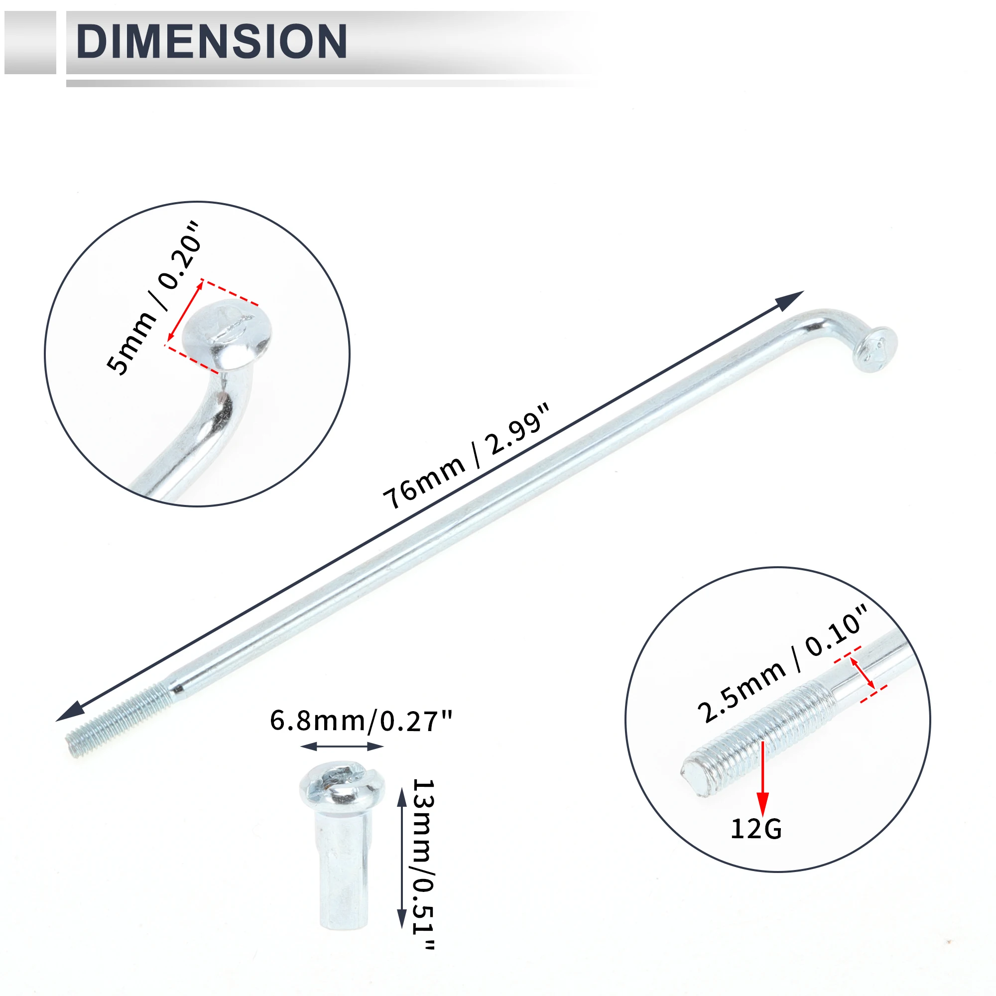 Variant: 36Pcs-76mm-12G