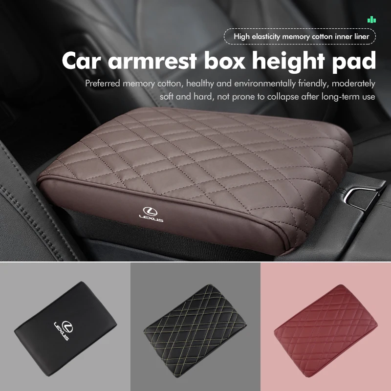 Universal Car Armrest Box Height Pad Support Storage Cushion For Lexus CT ES GS NX IS250 CT200h IS300h ES300h ERX400h NX300h 