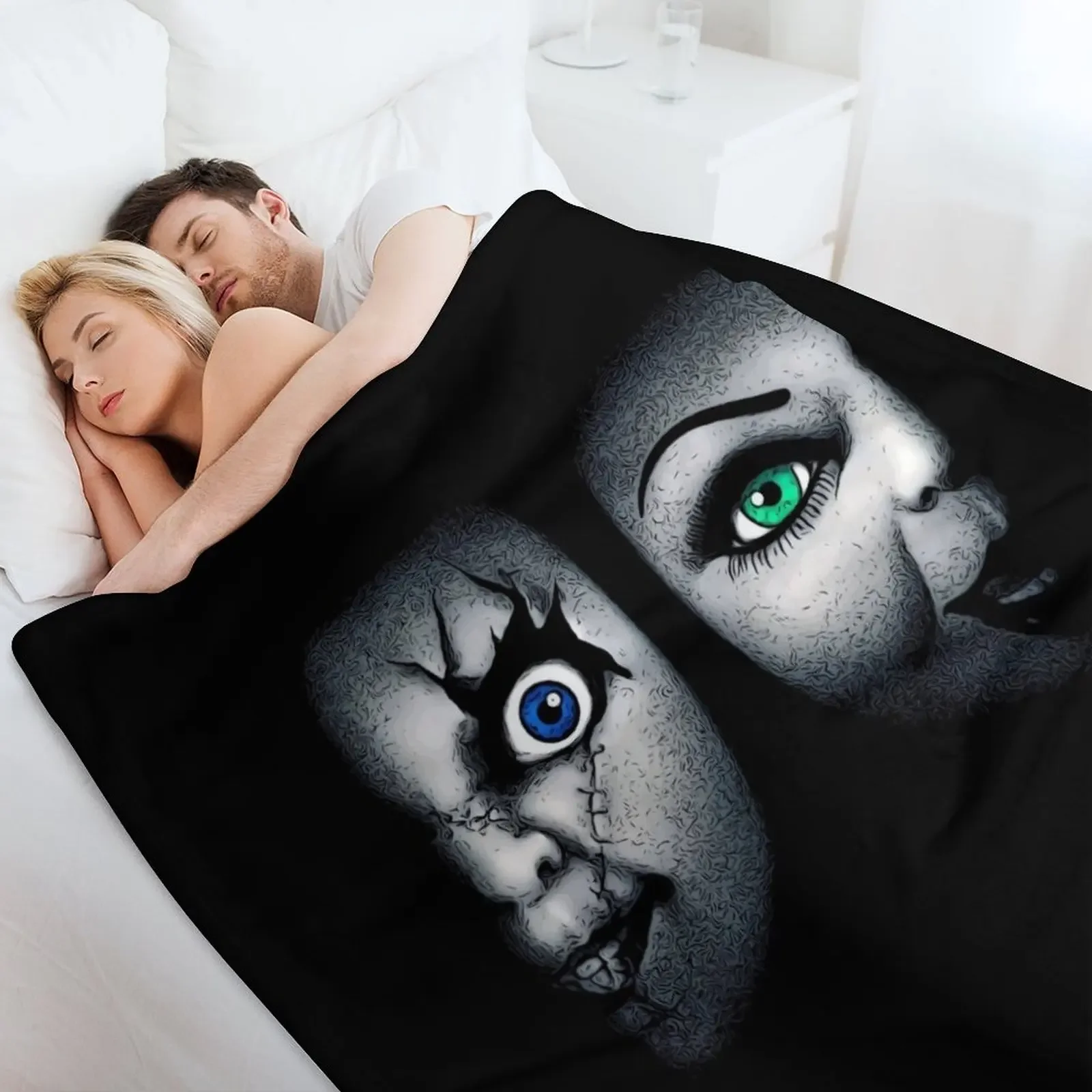 بطانية رمي عروس تشاكي مخصصة منقوشة مفردة للأطفال