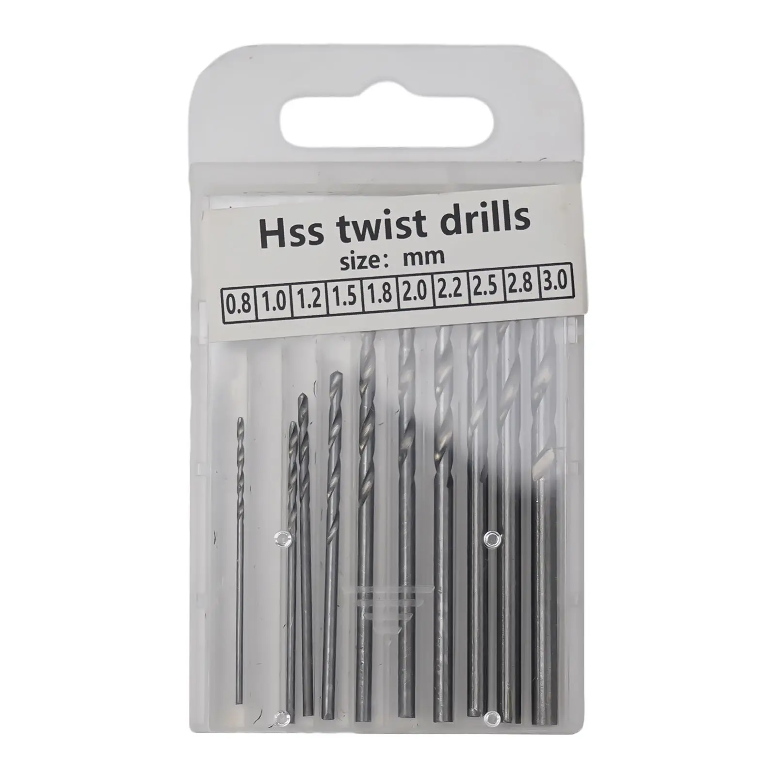 Mini Hand Drill With Keyless Chuck + 10Pcs 0.8mm-3.0mm HSS Drill Bits For Epoxy Resin Jewelry Making DIY Wood Hand Tools