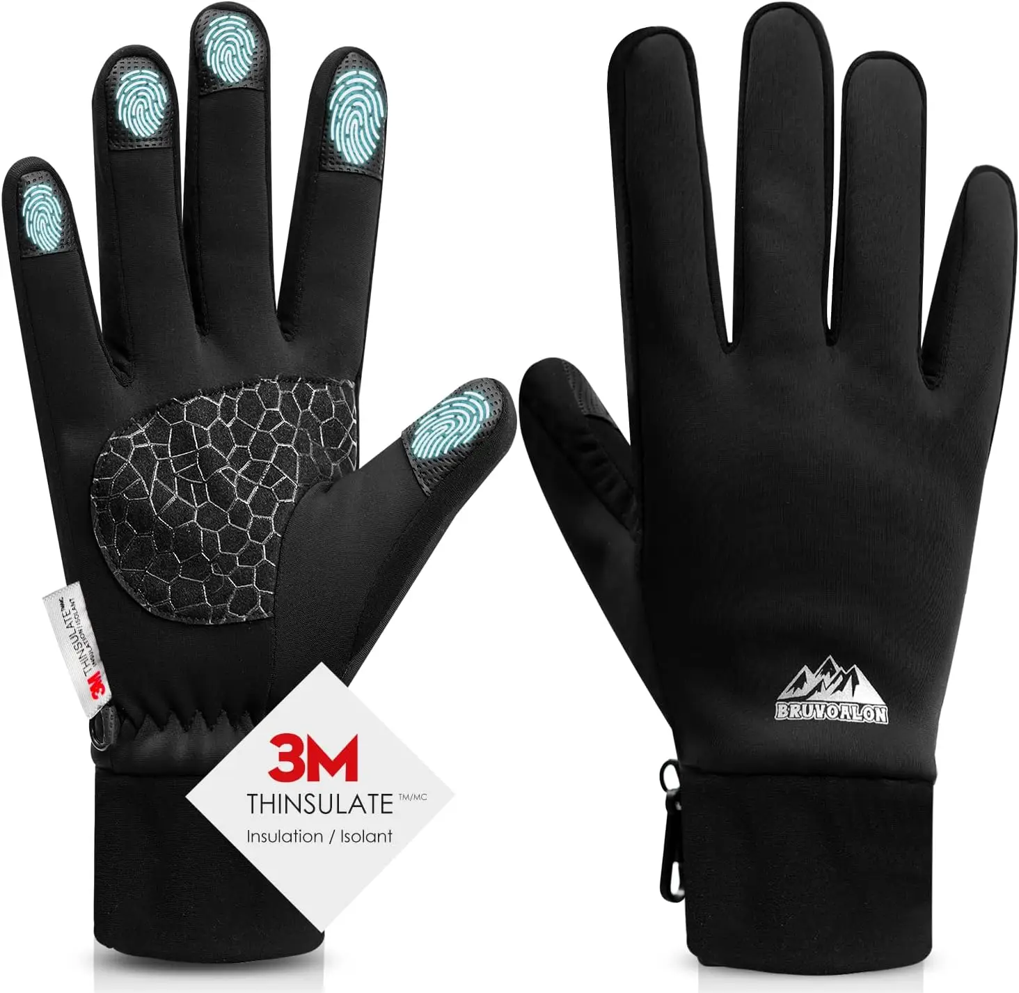 

Winter Gloves for Women & Men, 3M Thermal Insulation, Lycra Fabric, Touchscreen, Anti-Slip