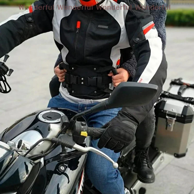 

Universal Non-Slip Motorcycle Seat Strap for Kids - Safety Belt Back Seat Passenger Grip Grab Handle for Scooters