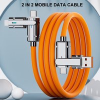 120W4 in 1 Multi-function Mobile Phone Data Cable PD Fast Charging Cable Charger for Huawei Xiaomi iPhone