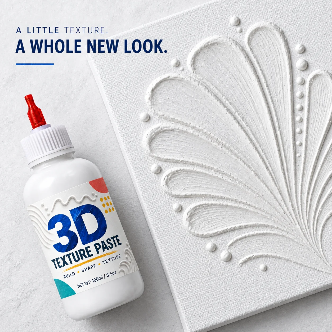 Artistic Texture Paste, Acrylic Squeeze Line Paste for 3D EFFECT LINE, Essential DIY Painting Material for Artists