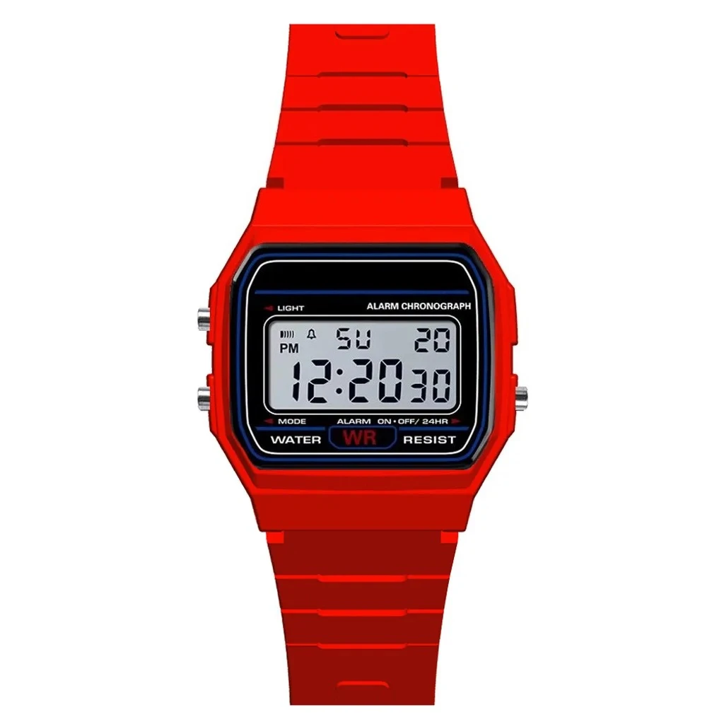 Luxe heren analoog digitaal militair sporthorloge LED waterdicht polshorloge voor kinderen en vrouwen met armbandalarm - afbeelding 1