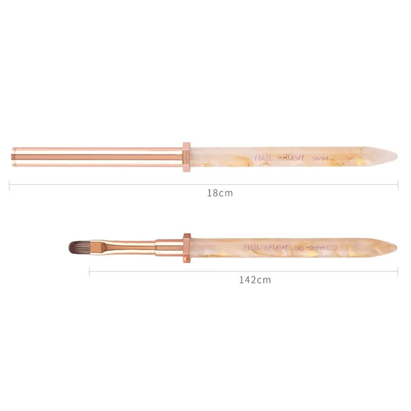 6 スタイルネイルブラシナイロンヘアネイルアートブラシ三角形ネイルペイントブラシアクリル UV ジェルパウダーブラシ