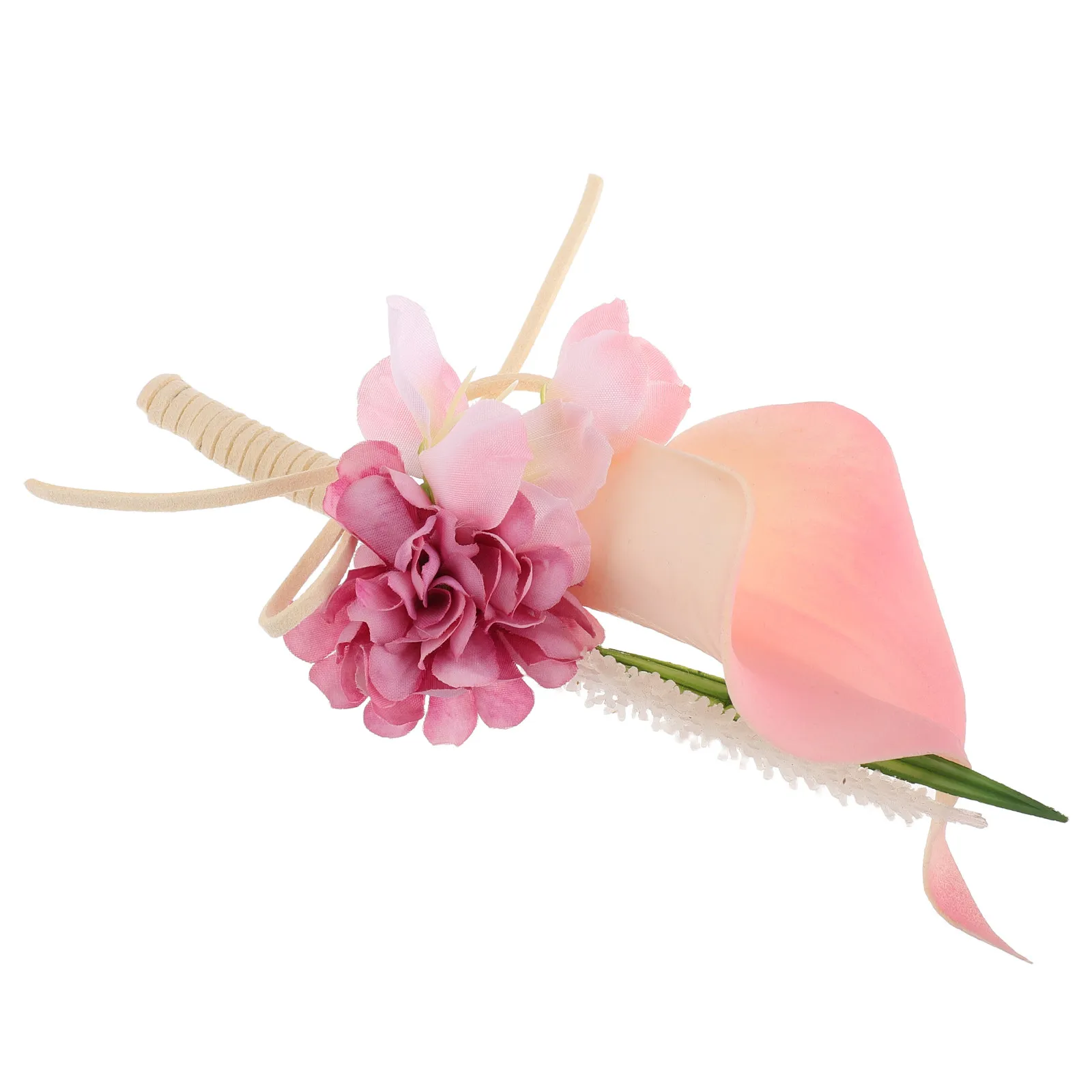 Wedding Groom and Groomsmen Boutonniere Artificial Calla Flower Elegant Formal Dinner Party Prom Homecoming