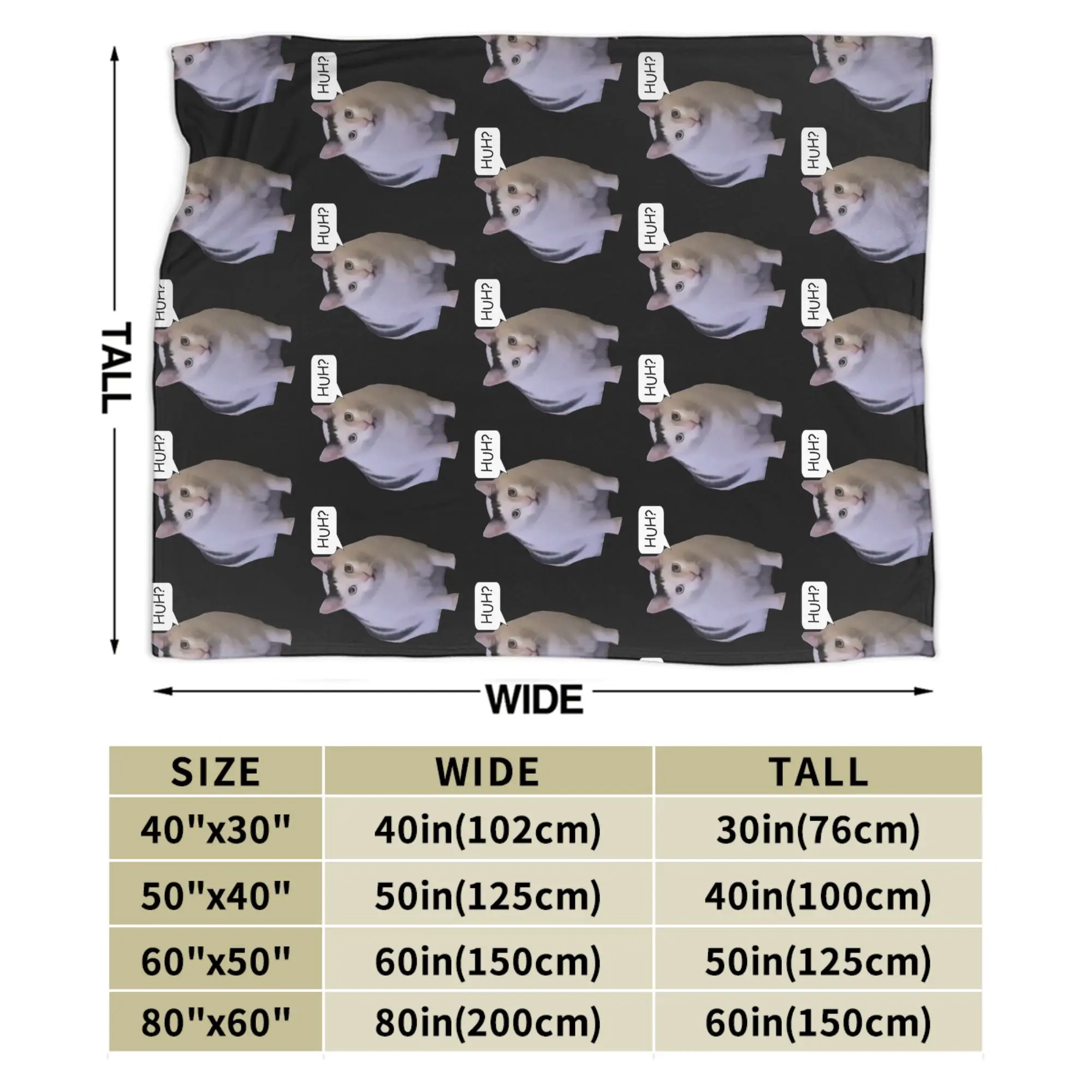 Huh Cat Meme классические плюшевые пледы из кораллового флиса Ins хип-хоп Y2k стиль Харадзюку диван вязаное одеяло дорожное ультра-мягкое