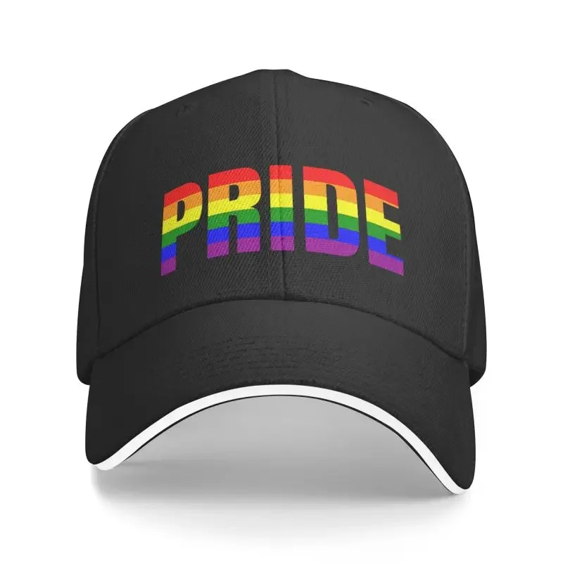 

Personalized Gay Pride Baseball Cap Outdoor Men Women's Adjustable Rainbow LGBT Dad Hat Autumn