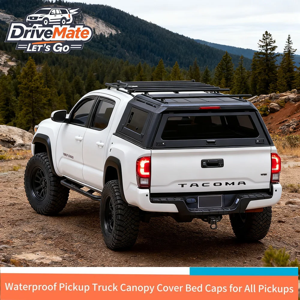 

For Truck Hard Top Cover-Modular System Aluminum Alloy Waterproof Locking Dust-Proof Tailbox Off-Road No-Drill Installation