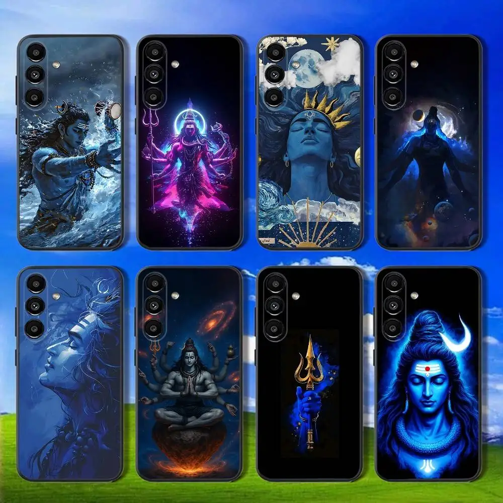 

Phone Case For Samsung Galaxy A13,A21s,A22,A31,A32,A52,A53,A71,A80,Lord Shiva Mahadev Soft Black Shell