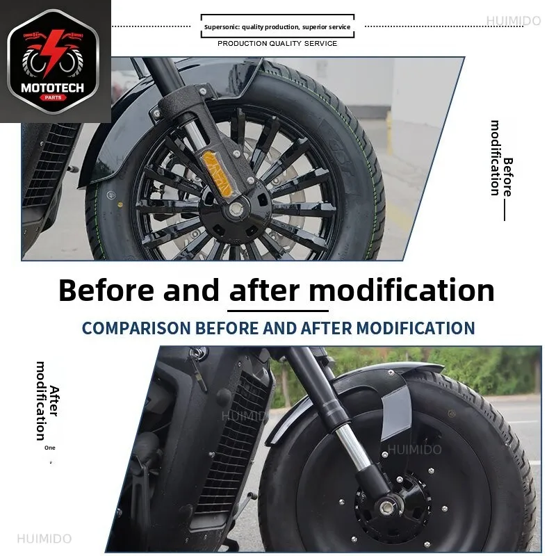 Applicable to Benda Black Flag 500 modified mud tiles, modified front mud tiles, Wolverine style retro waterproof mud tiles