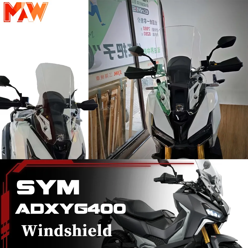 

For SYM ADXTG 400 motorcycle modified front windshield windproof heightened windshield accessories sym adx tg 400