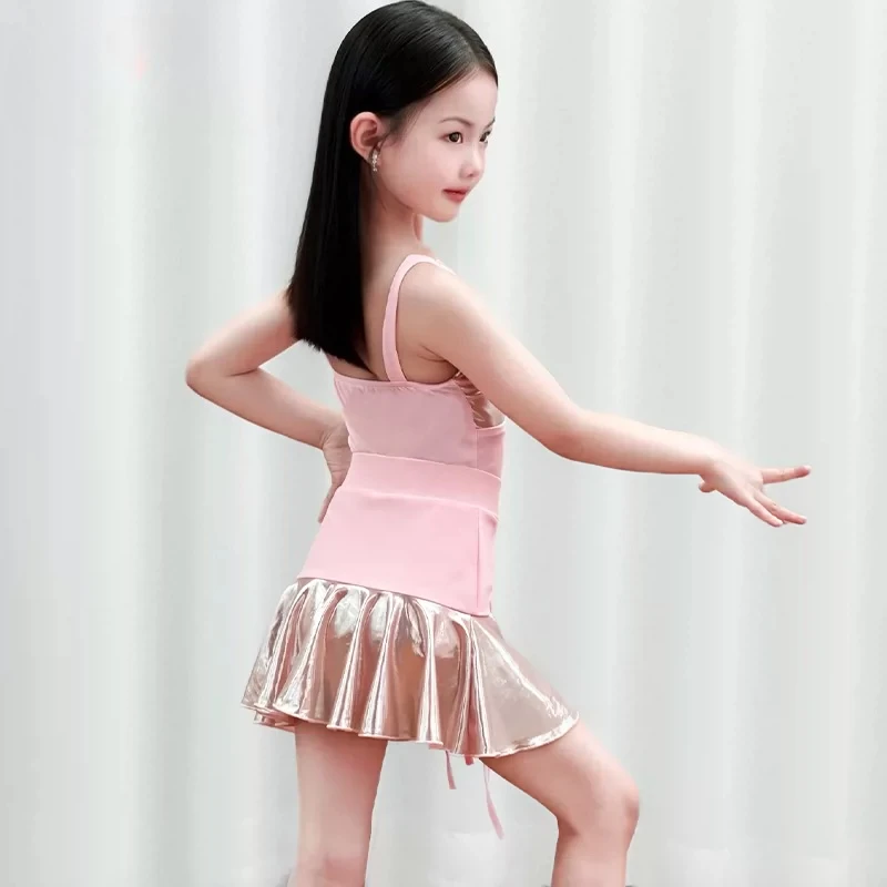 High end children's Latin dance costume 2026 summer new girls' split training power table performance competition dance set