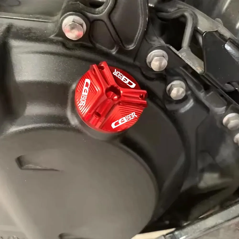 

FOR HONDA CB190R CB 190R 2021-2023 2024 2025 2026 Motorcycle Accessories M19*2.5 Aluminum Engine Oil Cup Engine Tank Cap Cover
