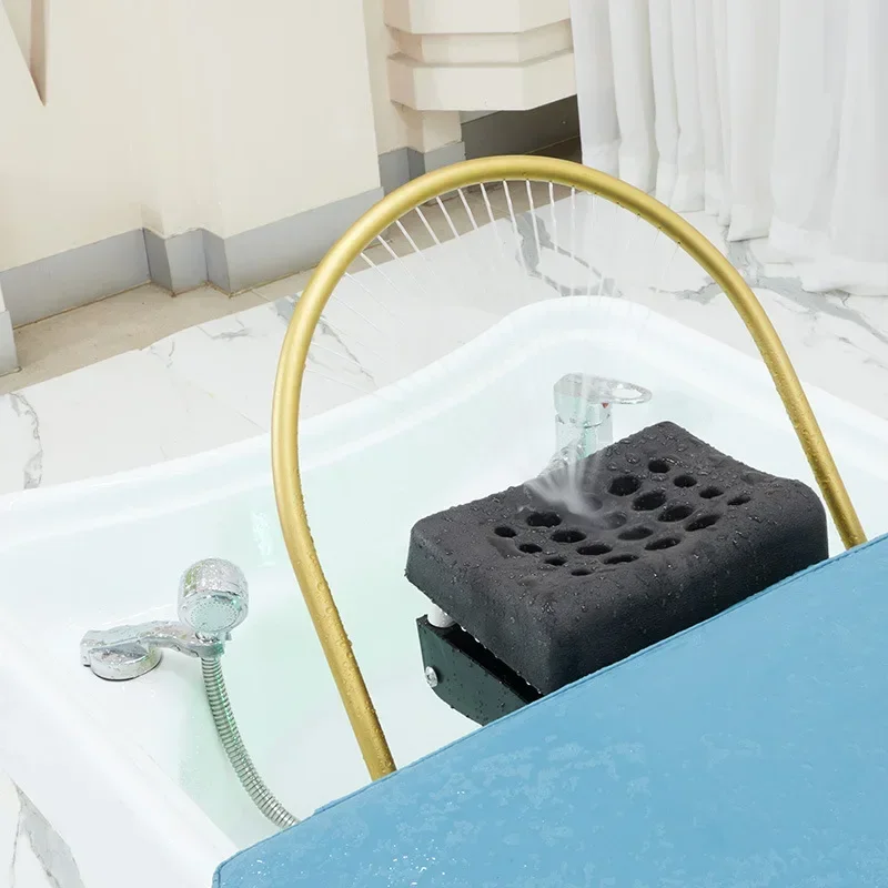 Modern Simplicity Shampoo Chair Nordic Originality Water Cycle Constant Temperature Massage Table Fashion Salon Furniture FYSC