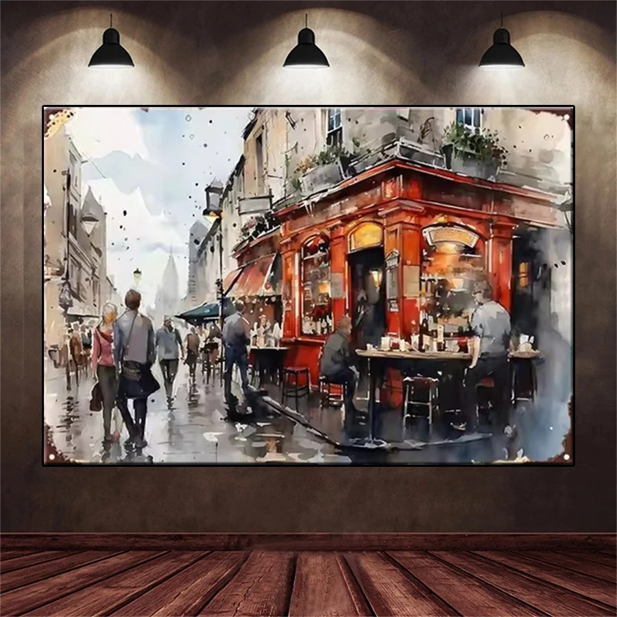 Diamond Embroidery Picture Street Watercolor Diamond Painting Dublin Souvenir Cityscape Mosaic Cross Stitch Wall Art