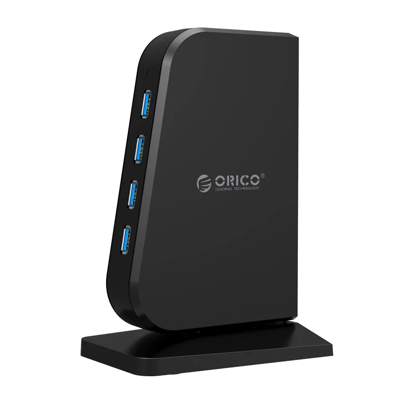 orico hub com portas usb 30 super velocidade 5gbps protocolo qc bc12 divisor para desktop computador preto 01