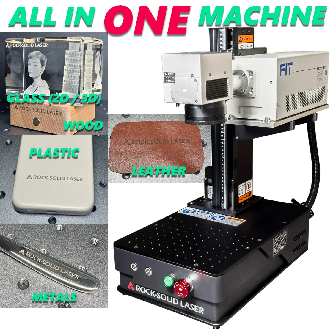 Sottosuperficie in cristallo e vetro HD 3D Macchina per incisione laser UV Intaglio interno Sottopuperficie Incisione 5W Asse Z motorizzato raffreddato ad acqua