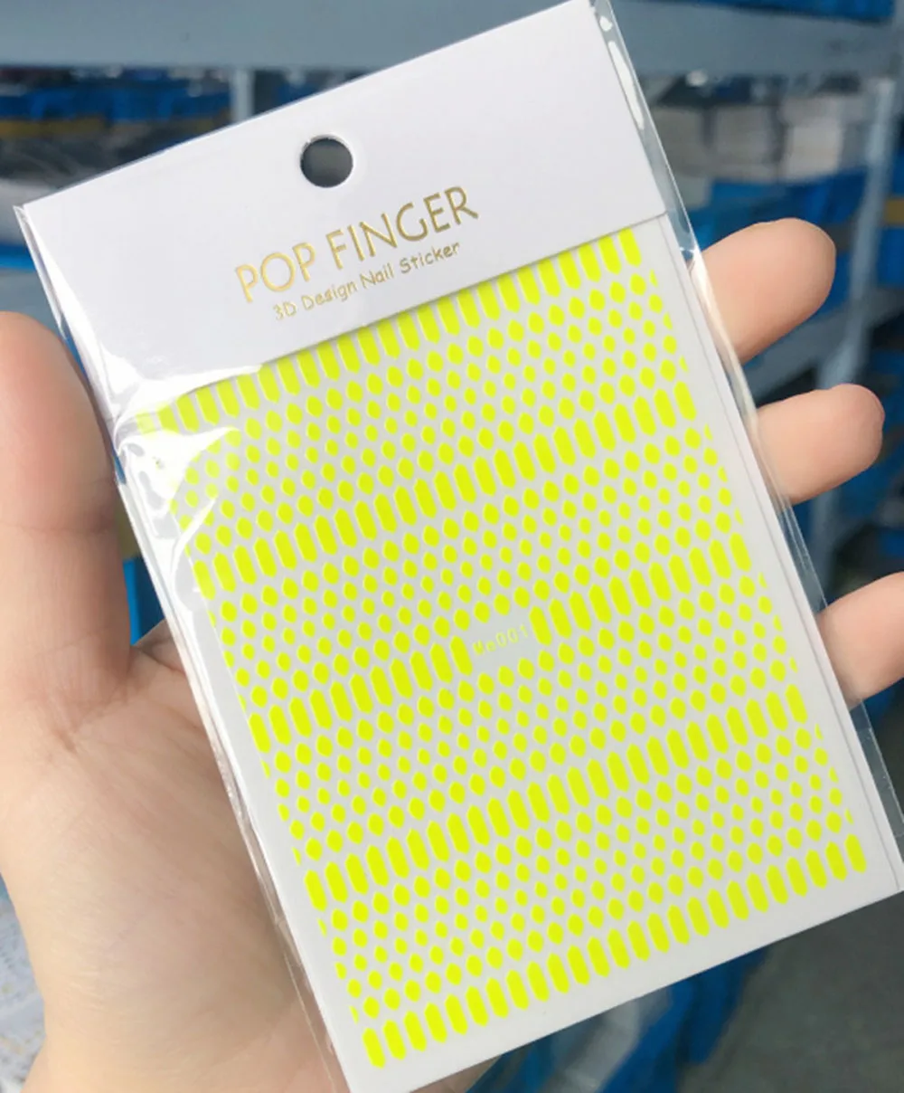 1 Pcs Fluorescent Snake Skin Design Nail Art Stickers Self-Adhesive Sliders Colorful Red/Blue/Yellow/Purple Neon Foil DIY Decal