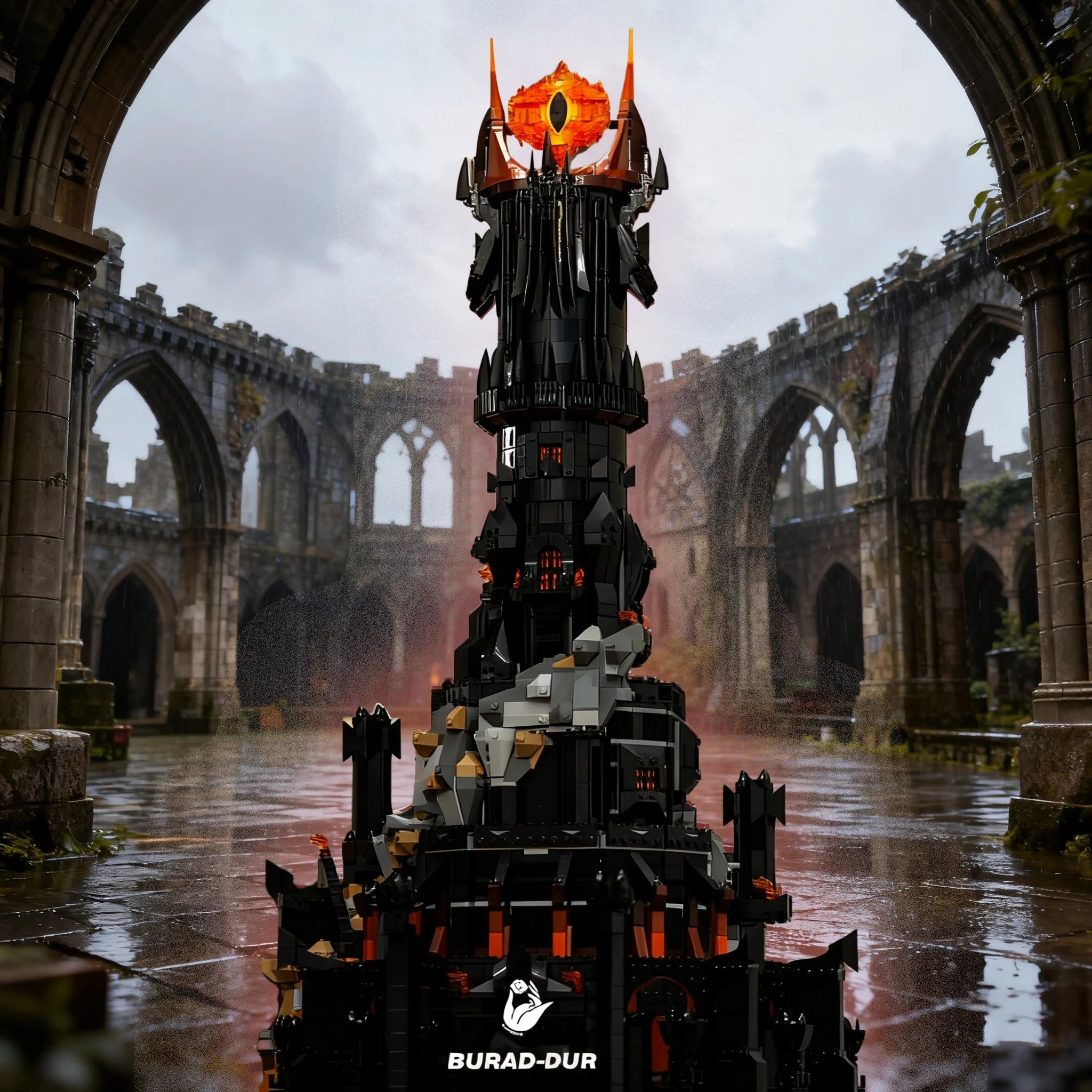 5471 шт. технические креативные черные башни, темные строительные блоки, комплект моделей, кирпичи, игрушки для мальчиков, подарки на день рождения для взрослых