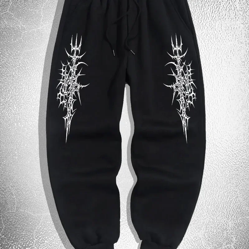 Best-selling Spine Print Fashion Harajuku Versatile Daily Outdoor Running Fitness Breathable Casual Comfortable Men Sports Pants