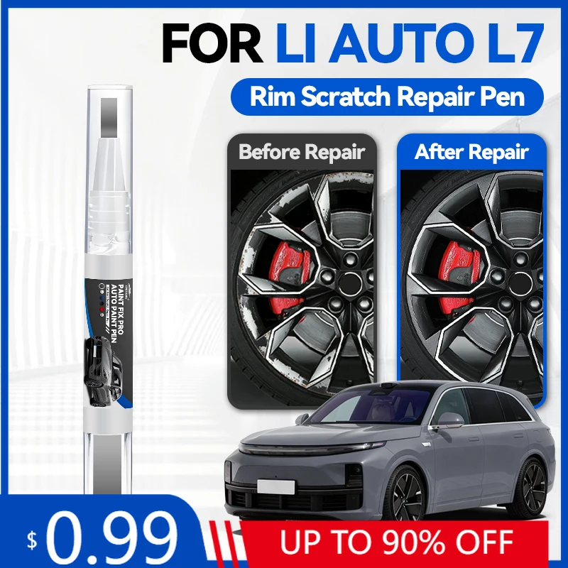 

Карандаш для подкраски колесных дисков LI AUTO L7, средство для ремонта царапин, аксессуары для авто, черный, белый, серебристый, DIY