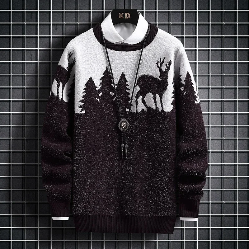 

2023 Autumn/Winter Sweater Men's New Round Neck Korean Edition Casual Trend