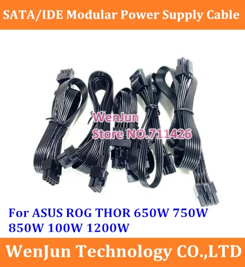 ATX 24pin CPU 8pin PCIe 8Pin IDE SATA Modular Power Supply Cable for ASUS ROG Thunderhawk Thor 650W 750W 850W 1000W 1200W