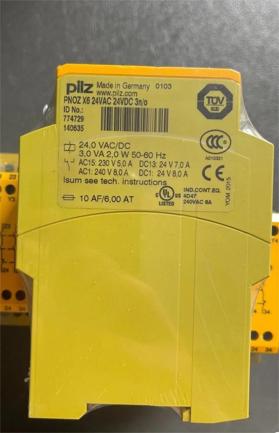 

pilz PNOZ X6 24VAC 24VDC 3n/o 774729 NEW SHIP