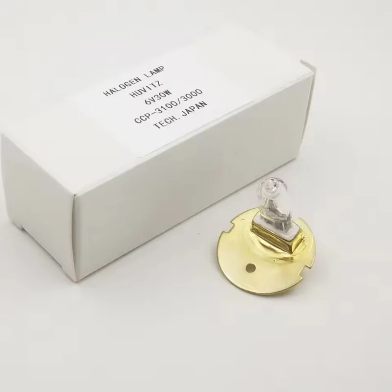JC 6V-30W G4 6V 30W Ophthamic Quartz Halogen Light Bulb HUVITZ CCP-3100 CCP-3000 Eye Chart Projector Lamp 6V30W
