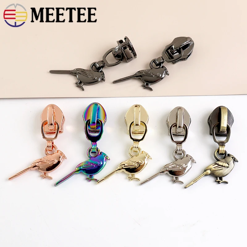

5/10Pcs 5# Zipper Puller Decoration Zips Slider for Nylon Zip Bags Clothes Shoes Ziper Repair Kit DIY Sewing Crafts Accessories
