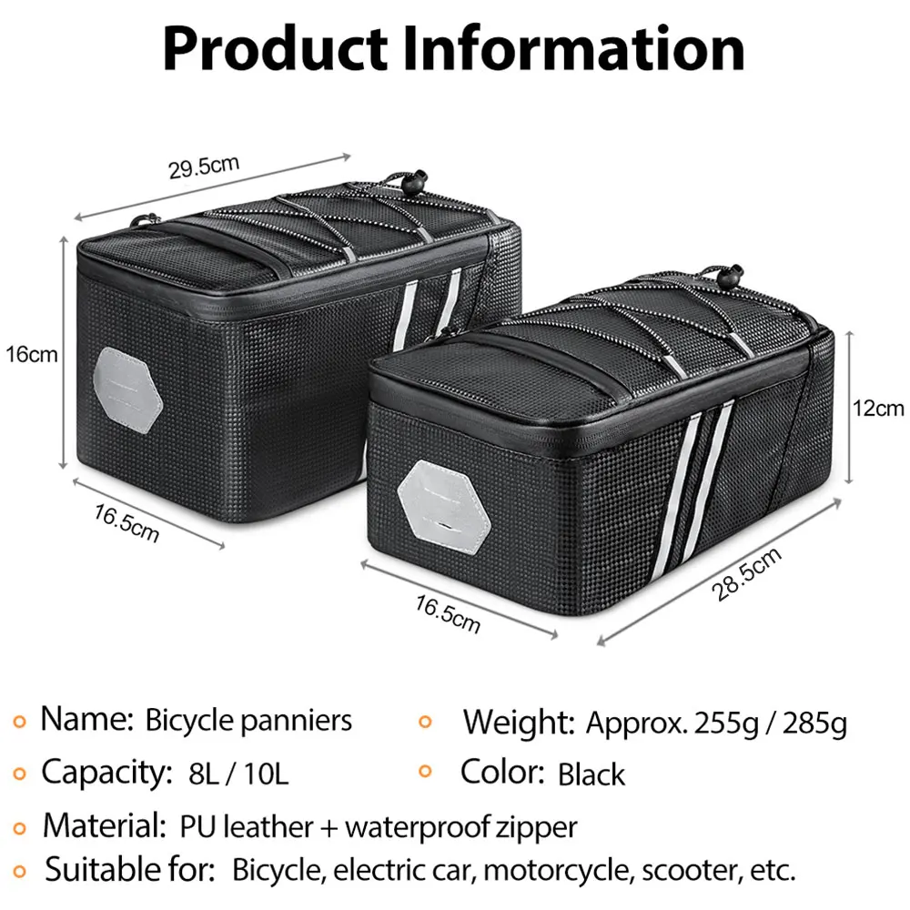 NEWBOLER Bicycle Rear Seat Bag MTB Bike Rack Bag Trunk Pannier Cycling Large Capacity Waterproof Travel Bag