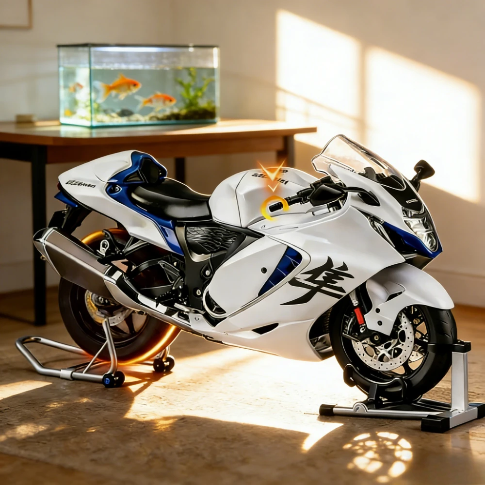 

Spray 1:6 8 HAYABUSA GSX-1300R Alloy Metal Diecast Motorcycle Model high-quality replica Motorcycle Model Collectible Hobbies