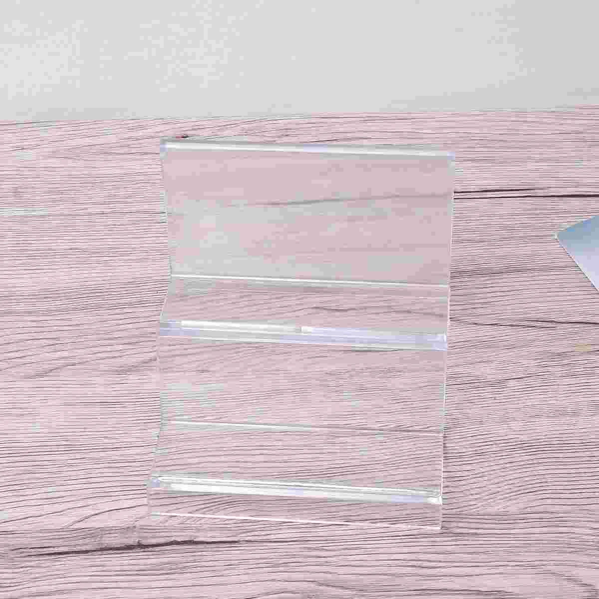 

Acrylic Storage Rack Wallet Holder Stand Transparent Display Home Office Mall Shop Durability Fine Workmanship