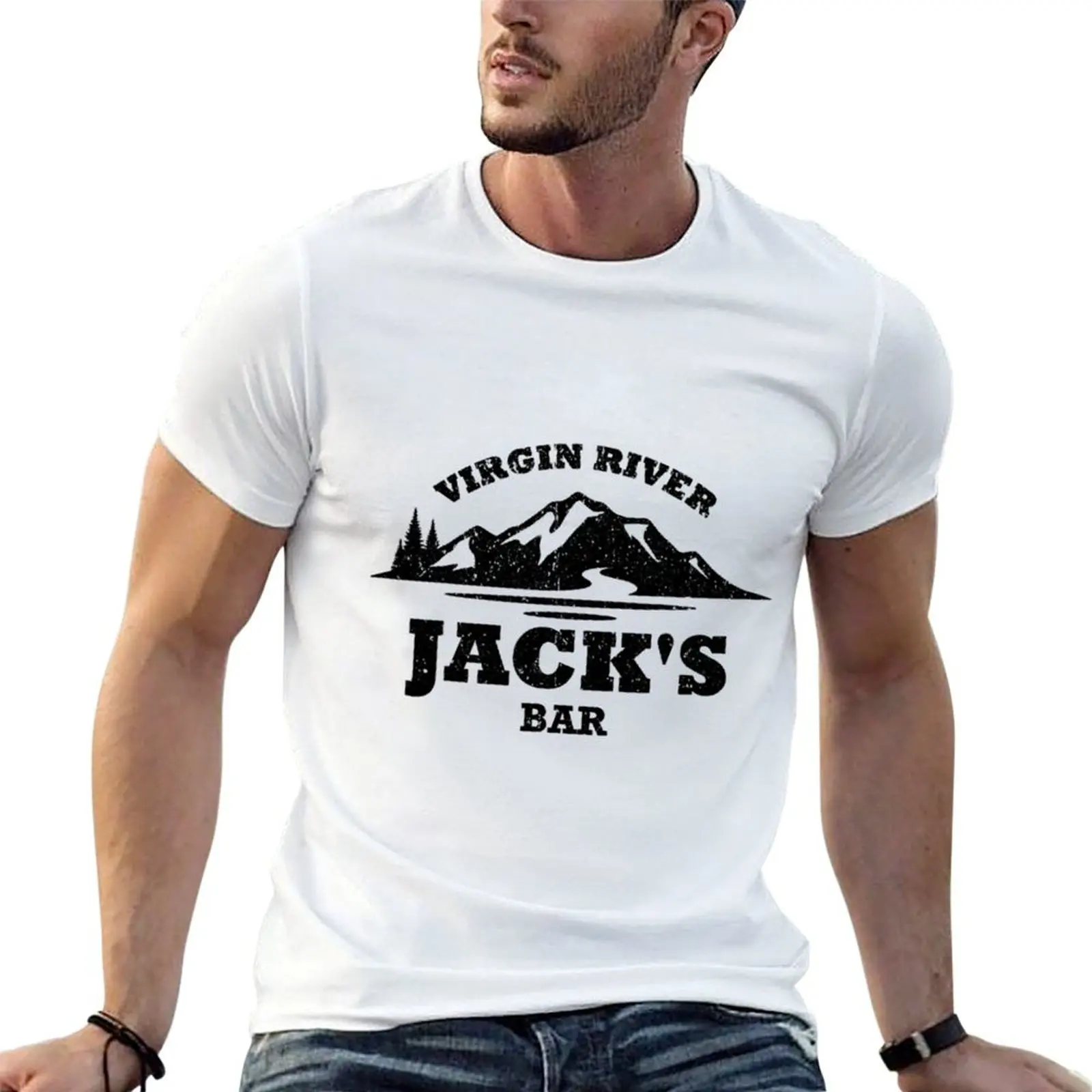 

5 Virgin - se River season Bar Jack_s t shirt man Bar Jack_s T-Shirt - Virgin cotton