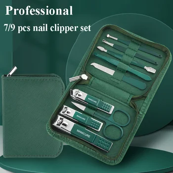 Nagelknipser-Set, 6/9 Stück, Edelstahl, Nagelzange, Maniküre, Nagelpeeling-Werkzeuge, Körperpflege, Schönheit, komplette Maniküre
