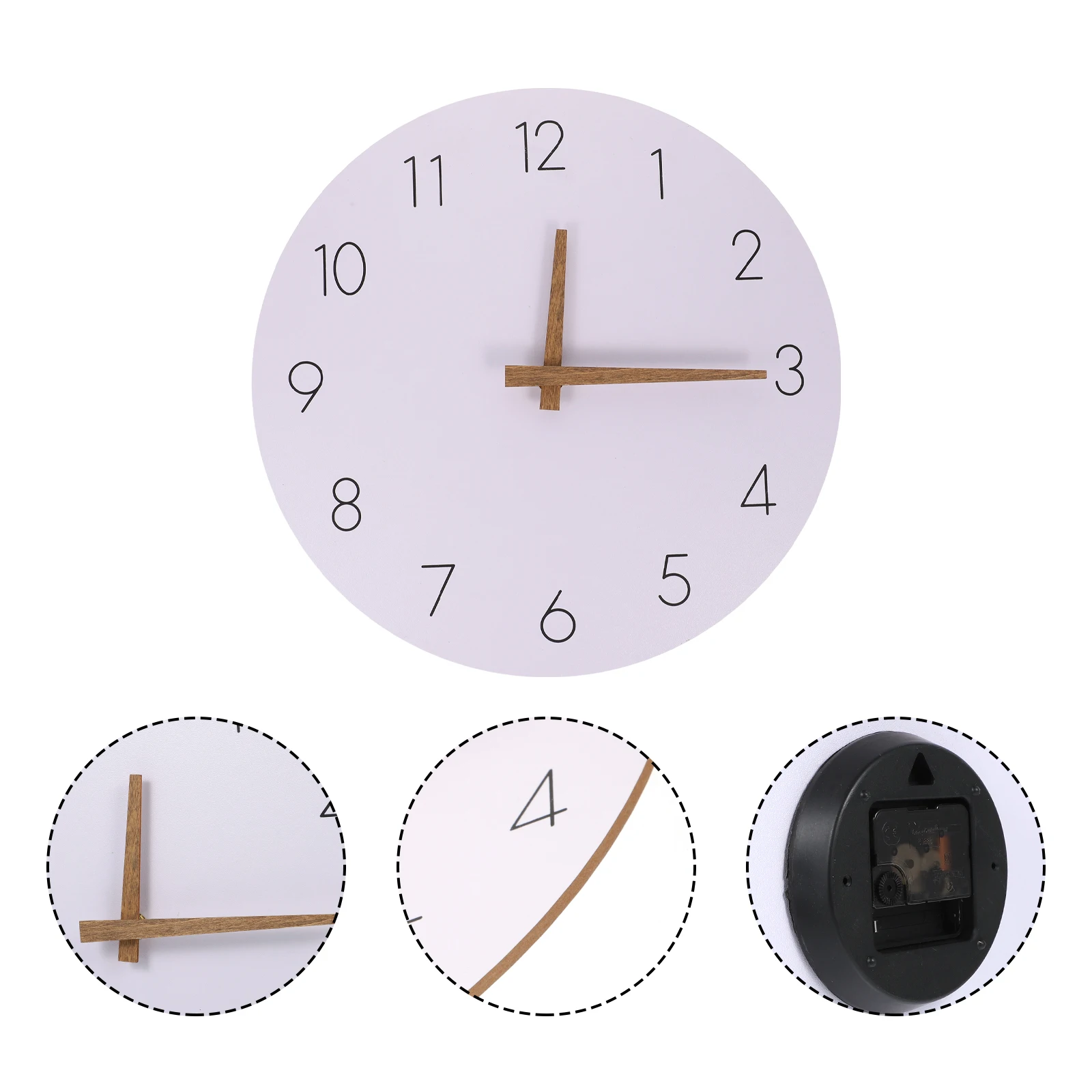 

Silent Wall Clock Modern Quartz Living Room Decoration Frameless Mute Bedroom Precise Timekeeping Long Life Coffee