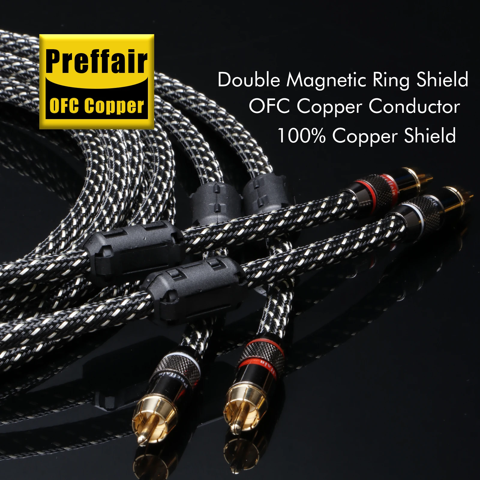 

Preffair RCA Cable Premium Hi-Fi Audio 2rca to rca Interconnect Cable