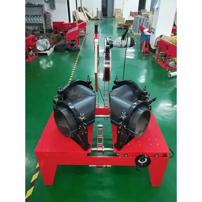 ماكينة لحام تركيب الأنابيب متعددة الزوايا 90-250 مللي متر ماكينة لحام فيليه الأنابيب HDPE