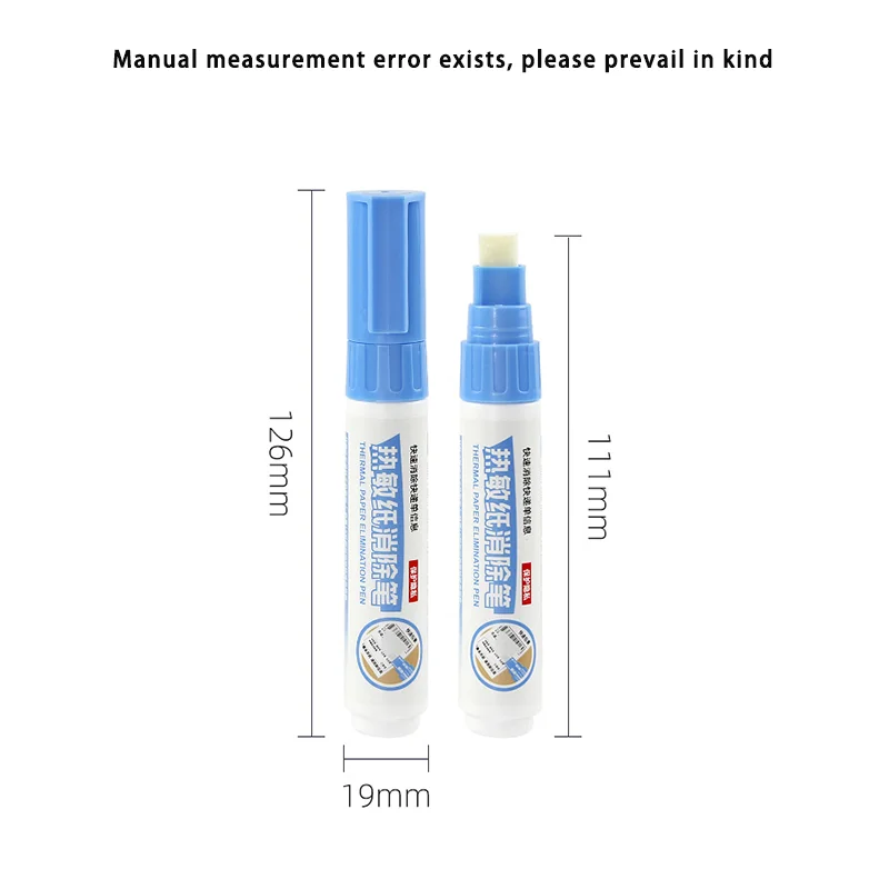 1/3er-Pack Thermopapier-Radierstift, Express Smudger, sofort einsatzbereit, tragbare, schnell trocknende Flüssigkeit zum Abdecken von Datenschutztexten, Radierwerkzeug – Detail 5