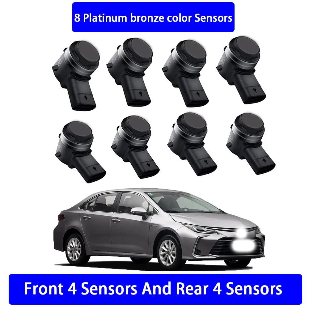 ZhuCamX Voor Achter Parkeersensor Assistentie Backup Radar Zoemer Systeem voor Toyota Corolla Auris Hybrid E210 2019 2020 2021 2022