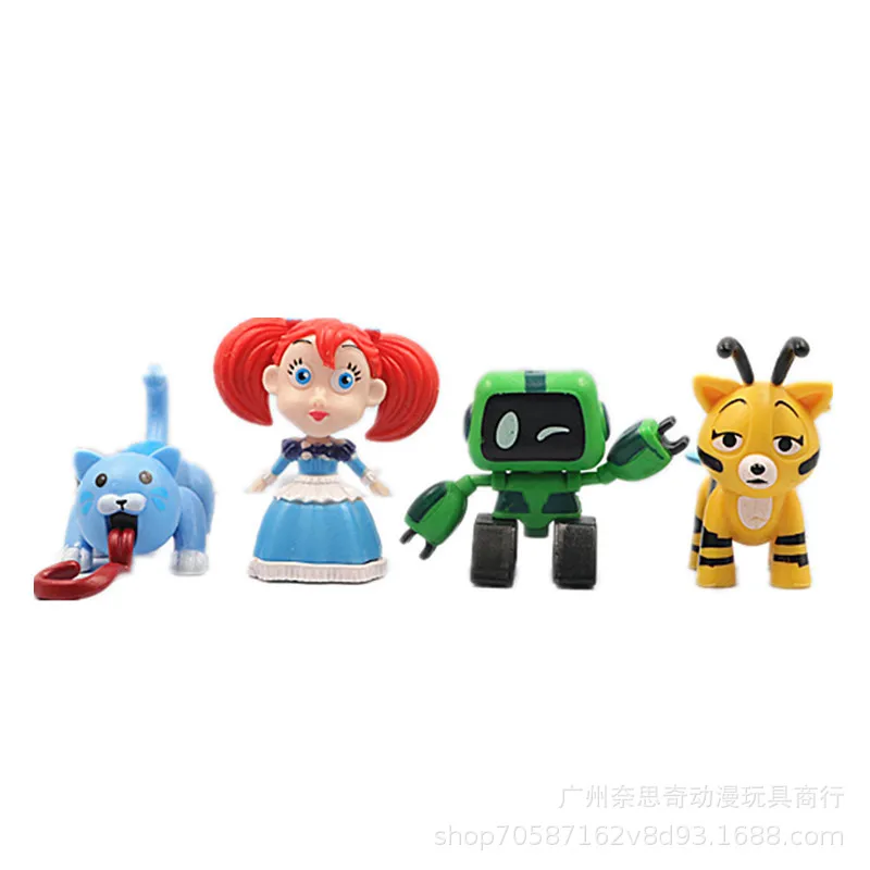 8PCS Poppy Playtimes Hot Game Cartoon Character Figure Exquisite Creative Model Desktop Toy Merchandise For Fans Gift